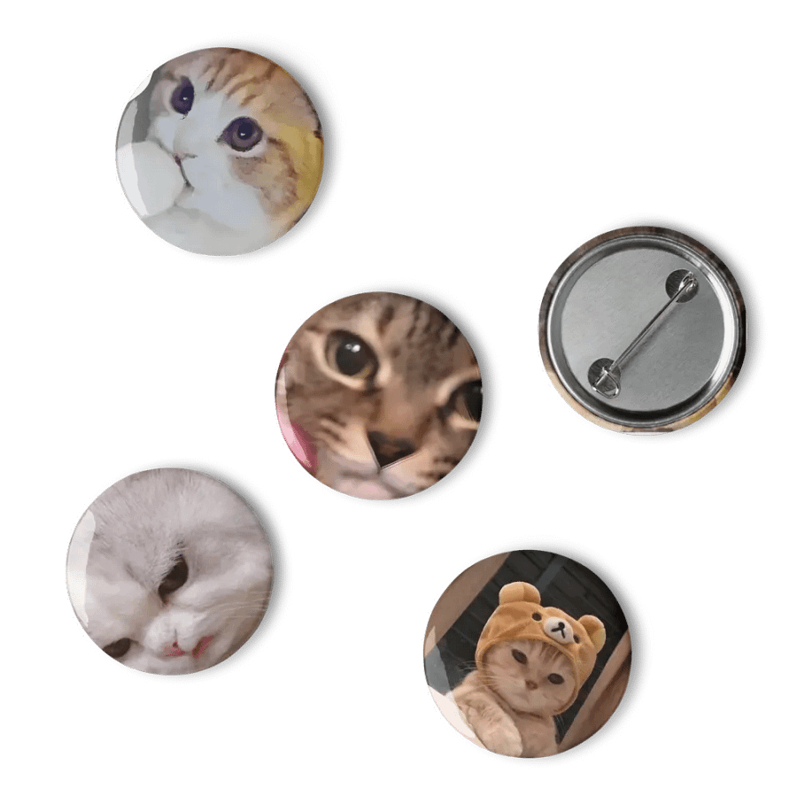 Set of Pin Buttons: Meme Cats 46 product image (6)