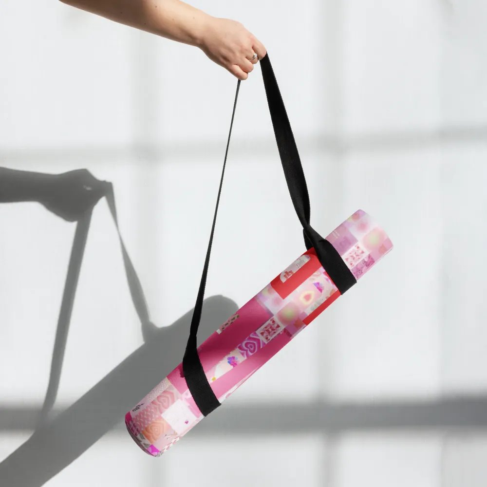 Live bold pink yoga mat product image (7)