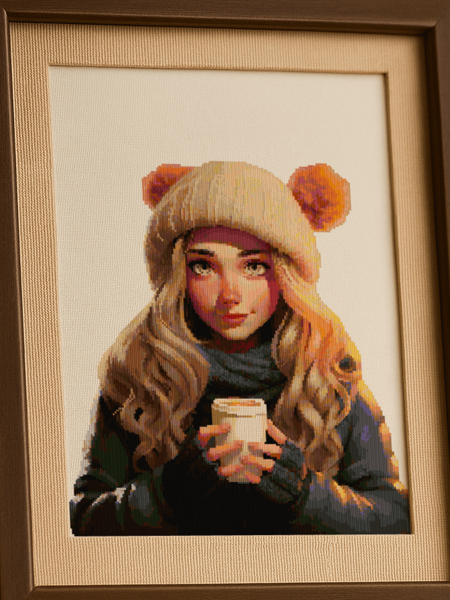 Cosy Sips Cross Stitch Pattern product image (3)