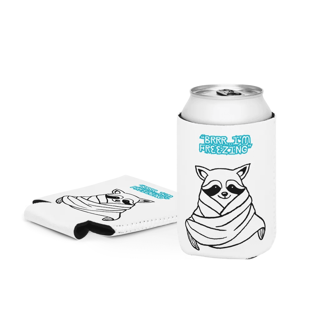 Chilly Raccoon Can Cooler product image (4)