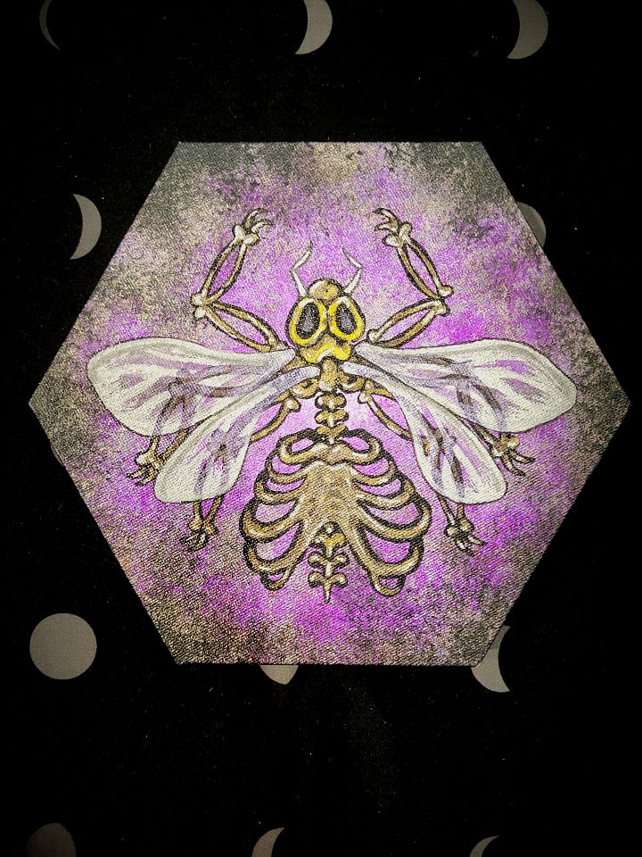 Bee Skeleton, Original Painting product image (2)