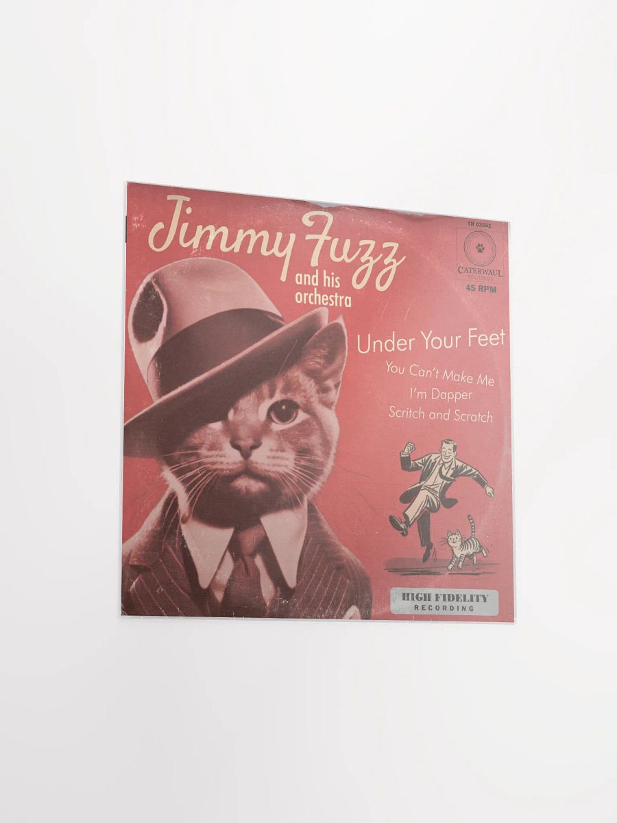 Jimmy Fuzz poster - Under Your Feet album jacket (front) - 12