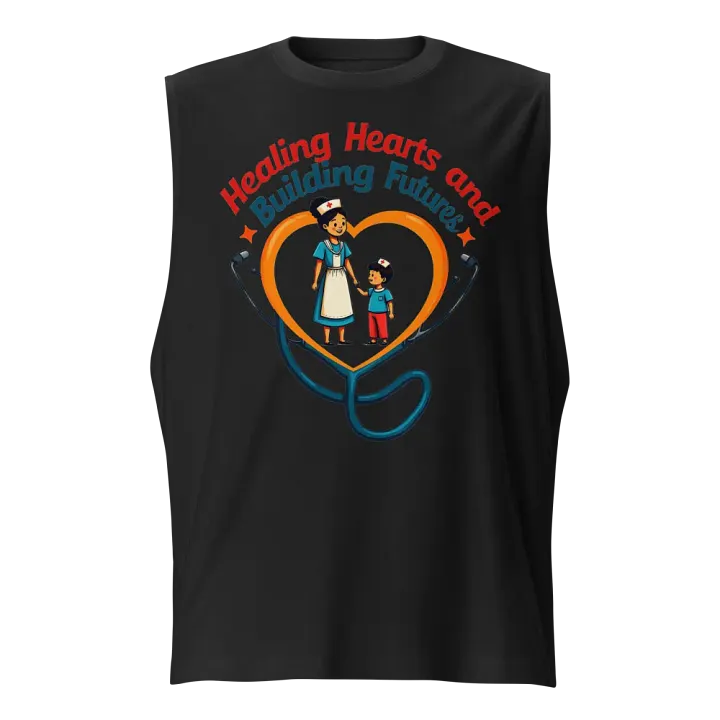 family oriented, Healing Hearts and building future Muscle Tank product image (1)
