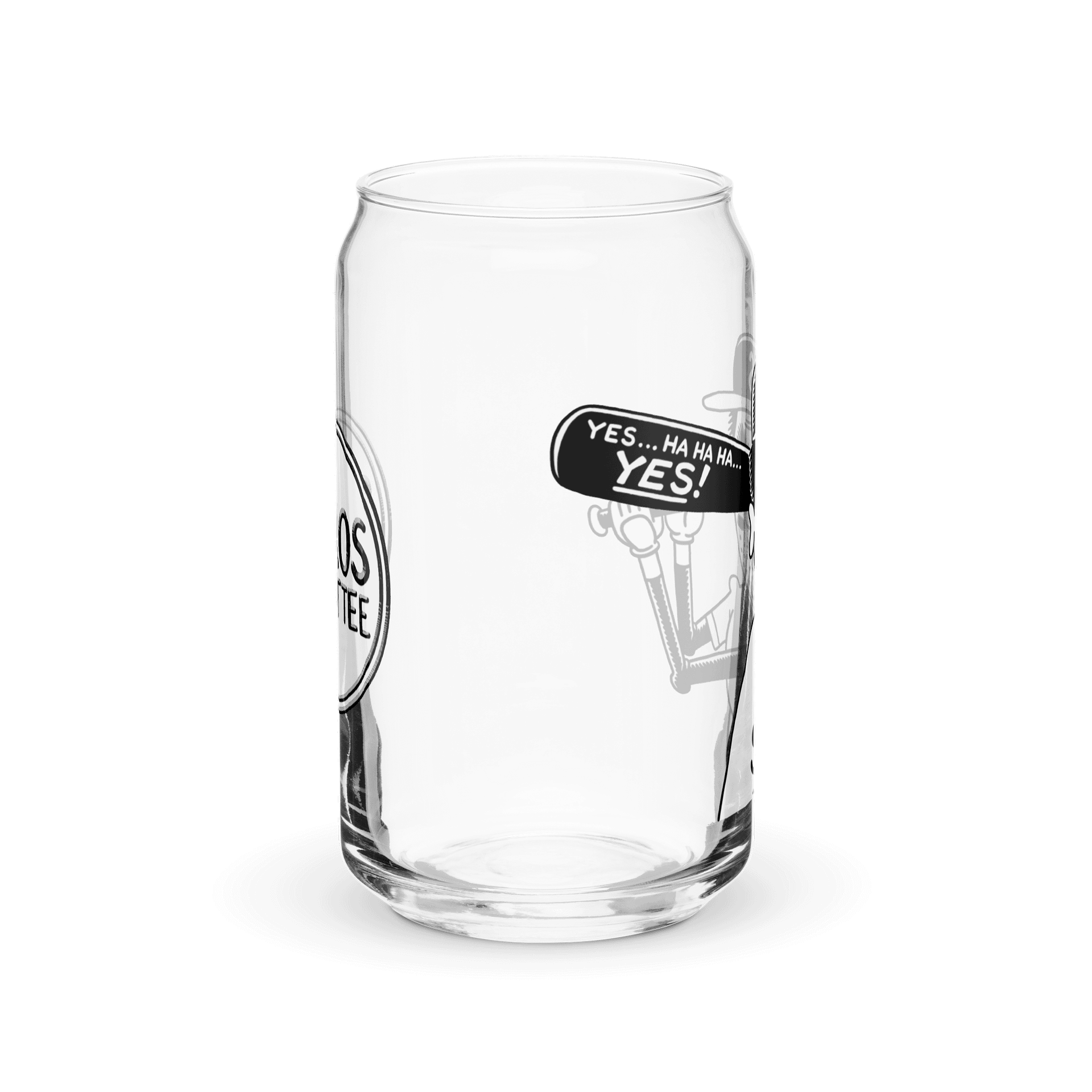 16oz Sickos Baseball Can-Shaped Glass (with Optional Lid/Straw) product image (4)