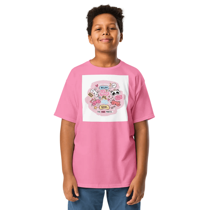 Kids Shirt Sleep Masks Red Background product image (1)