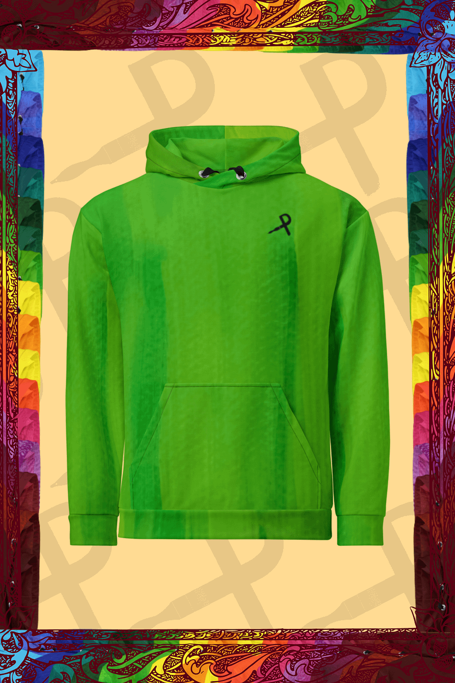 Green Spring Leaves Hoodie product image (1)