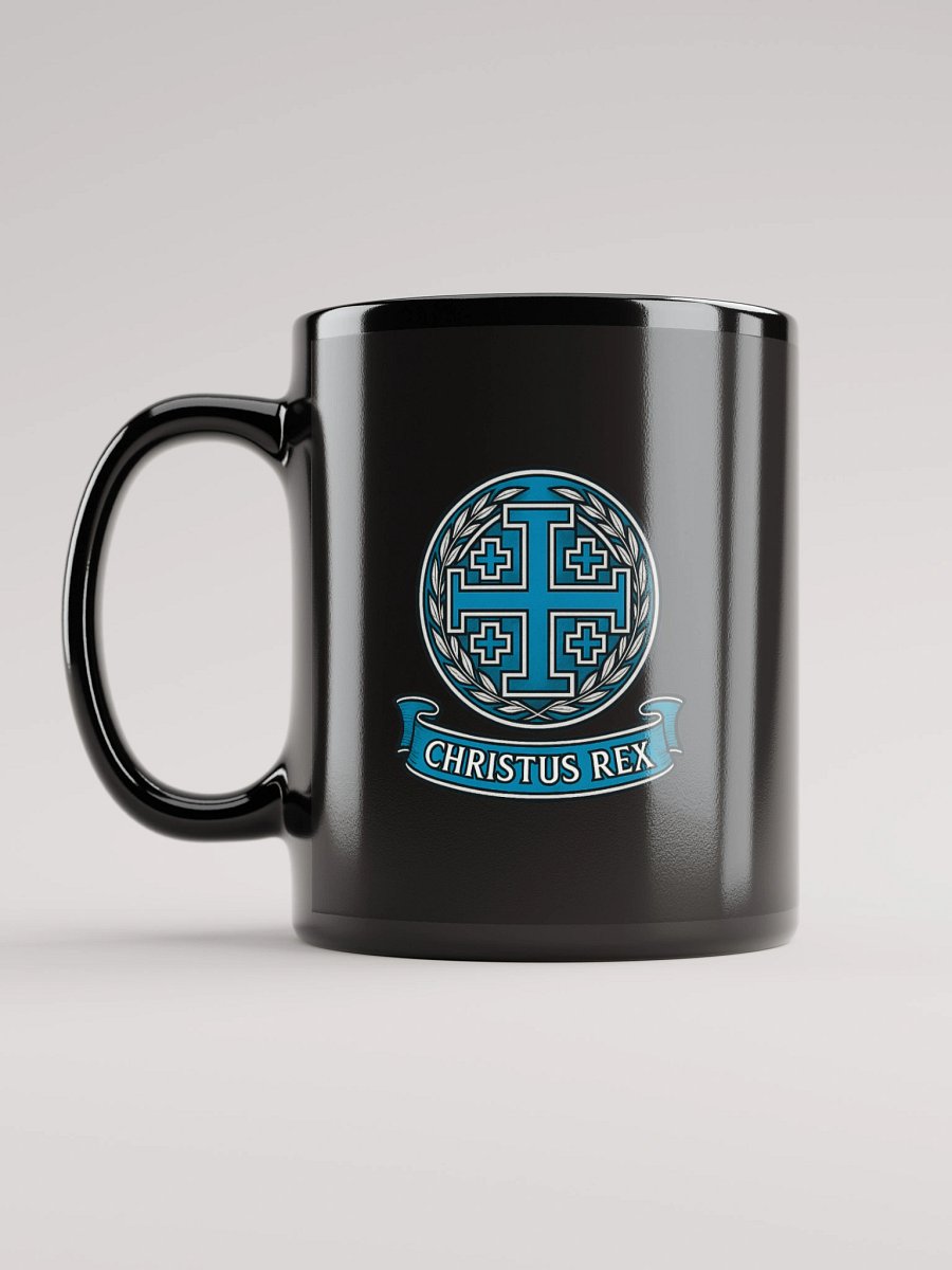 Jerusalem Cross Christus Rex mug light blue product image (6)