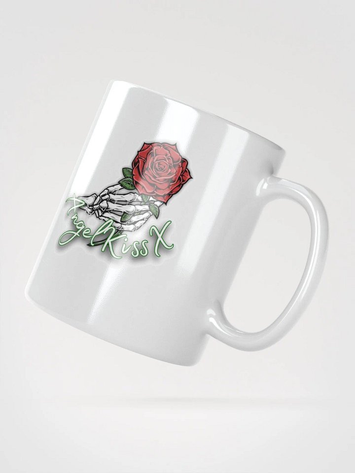 Skeletal Rose White Glossy Mug product image (6)