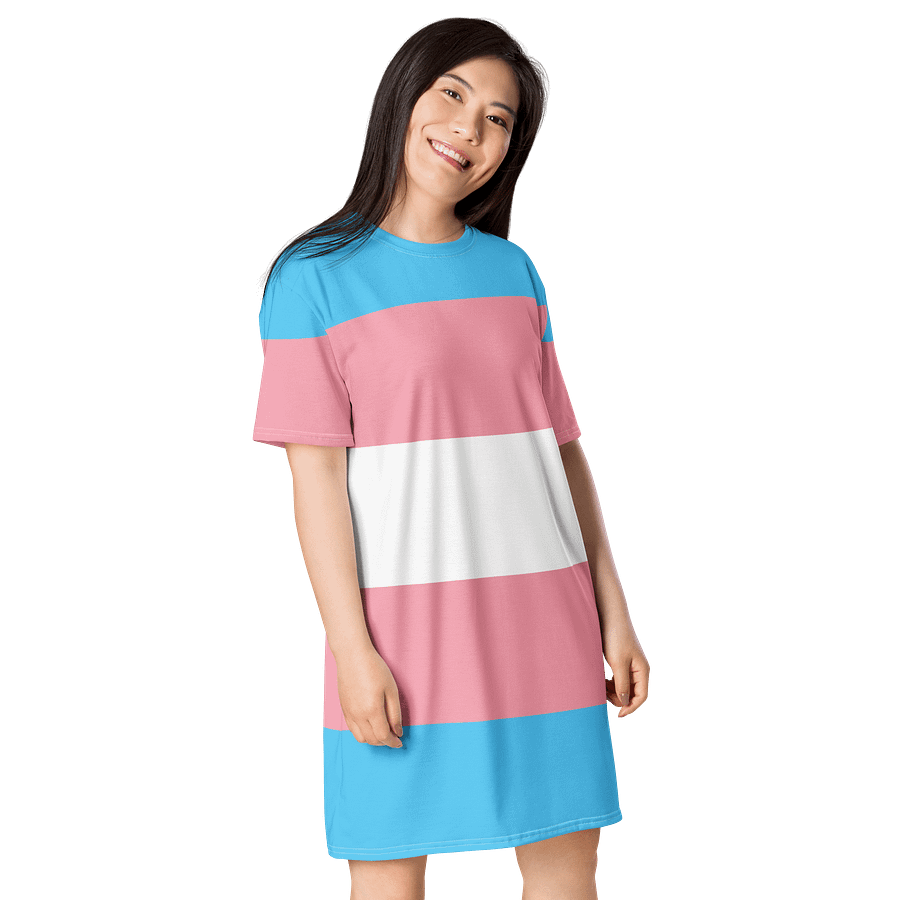 Trans Pride Flag T-shirt Dress product image (4)