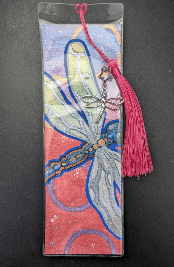 Watercolor Bookmark: Dragonfly Reflections Set 1 product image (2)
