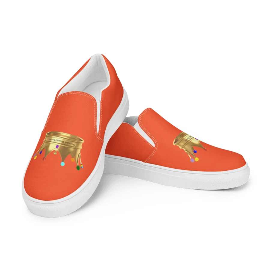 Queendom Beautiful Women Crown Canvas Shoes /Orange (TM) product image (3)