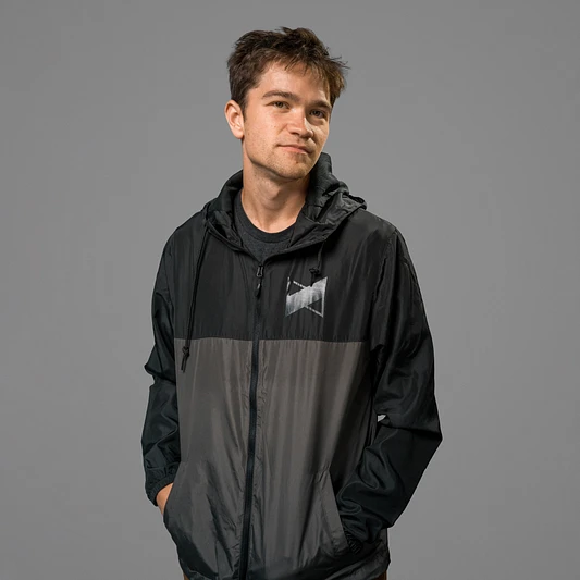 Core Logo Windbreaker (Black/Graphite) product image (1)