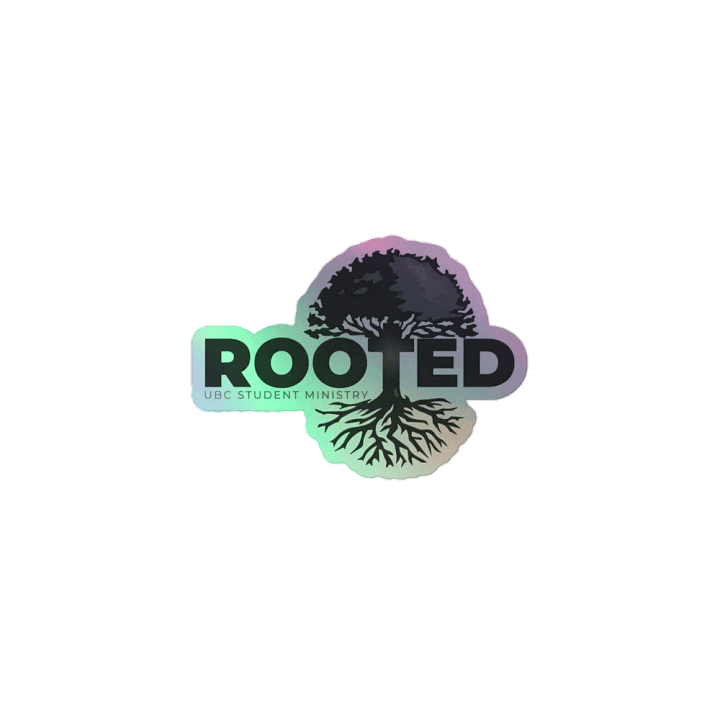 Rooted Student Ministry Holographic Sticker Sheet product image (1)