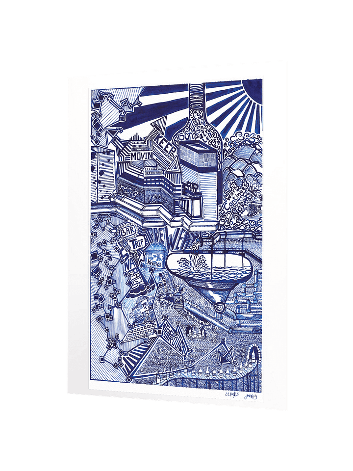 Blue Drink (Poster Print) product image (2)