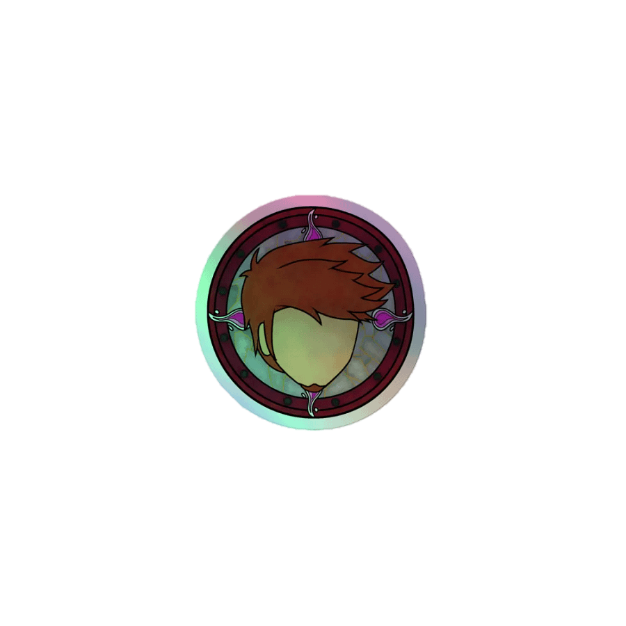 Percy Stained Glass Holographic Sticker product image (1)