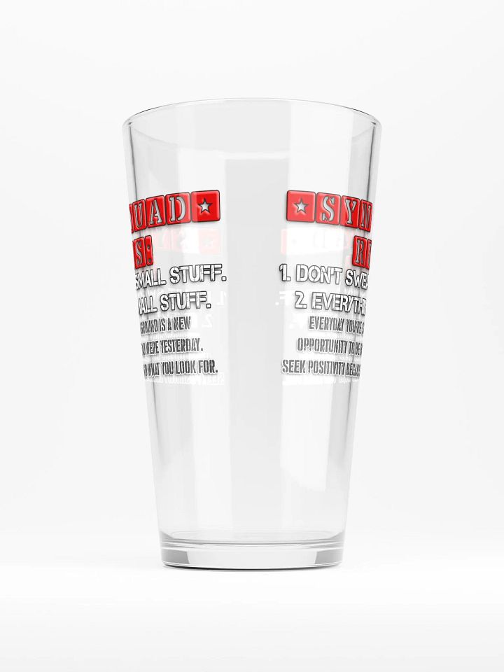 Synisisms Collection - 2 Rules Pint Glass product image (1)