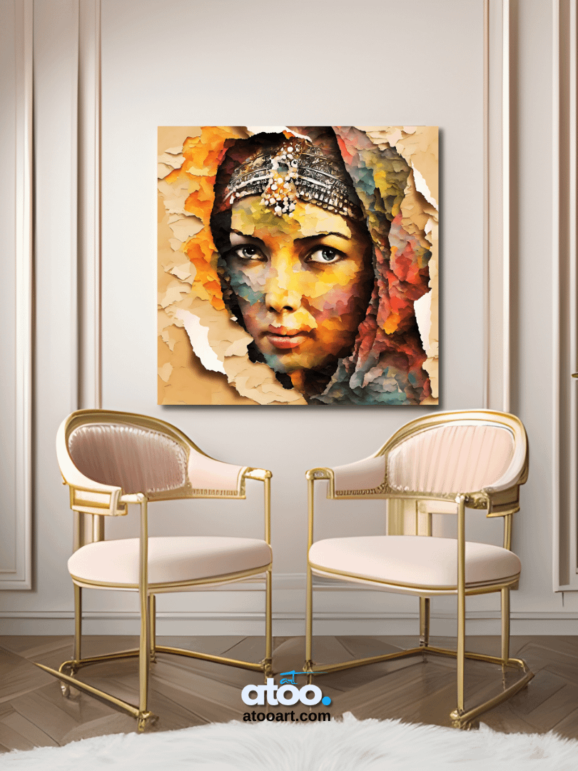 Paper Collection | Deep River | Canvas Art Painting product image (2)