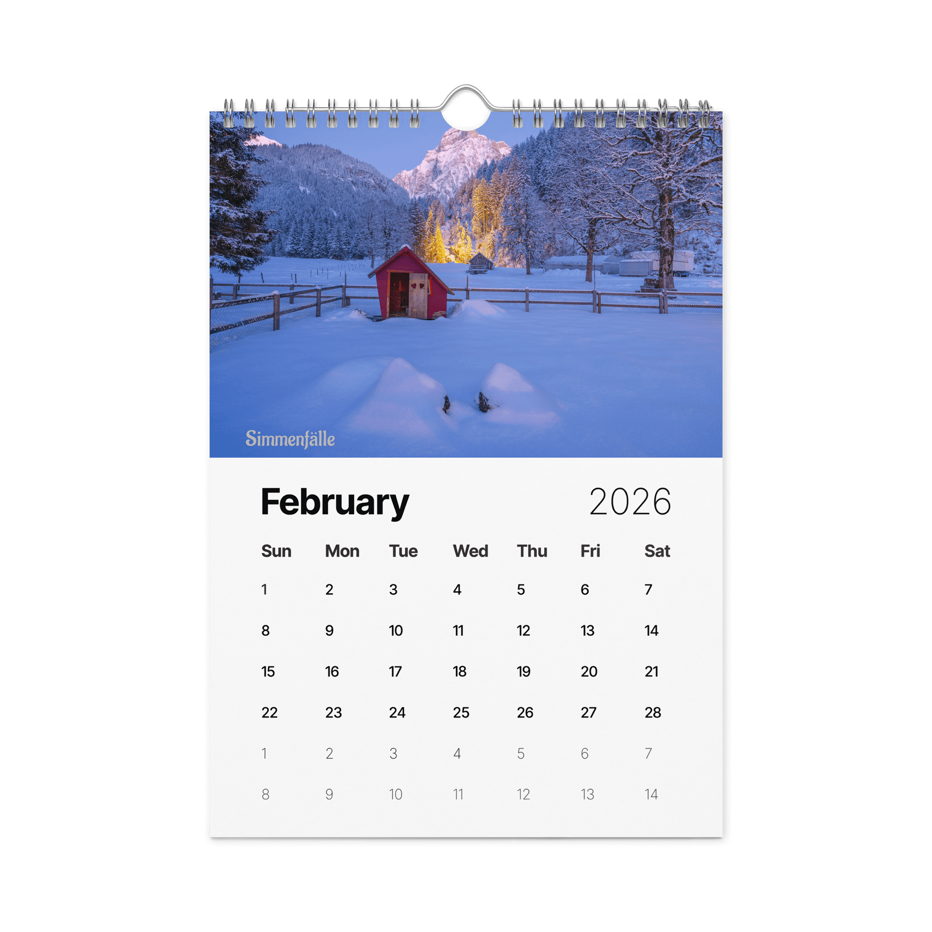 Swiss Landscapes Calendar 2026 product image (3)