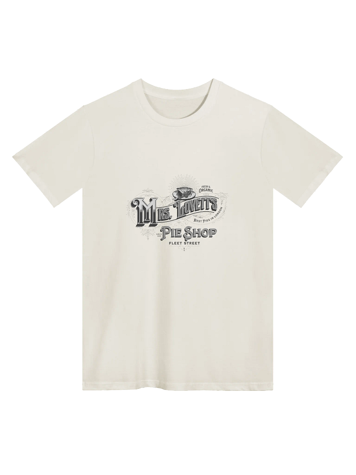 Mrs. Lovett’s Pie Shop T-Shirt – AS Colour Unisex Premium Tee for Sweeney Todd & Broadway Fans product image (1)