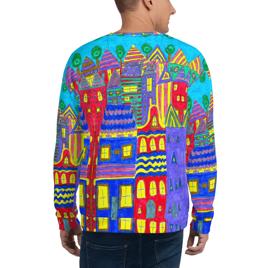 Abstract Playful Houses Unisex Sweatshirt product image (11)