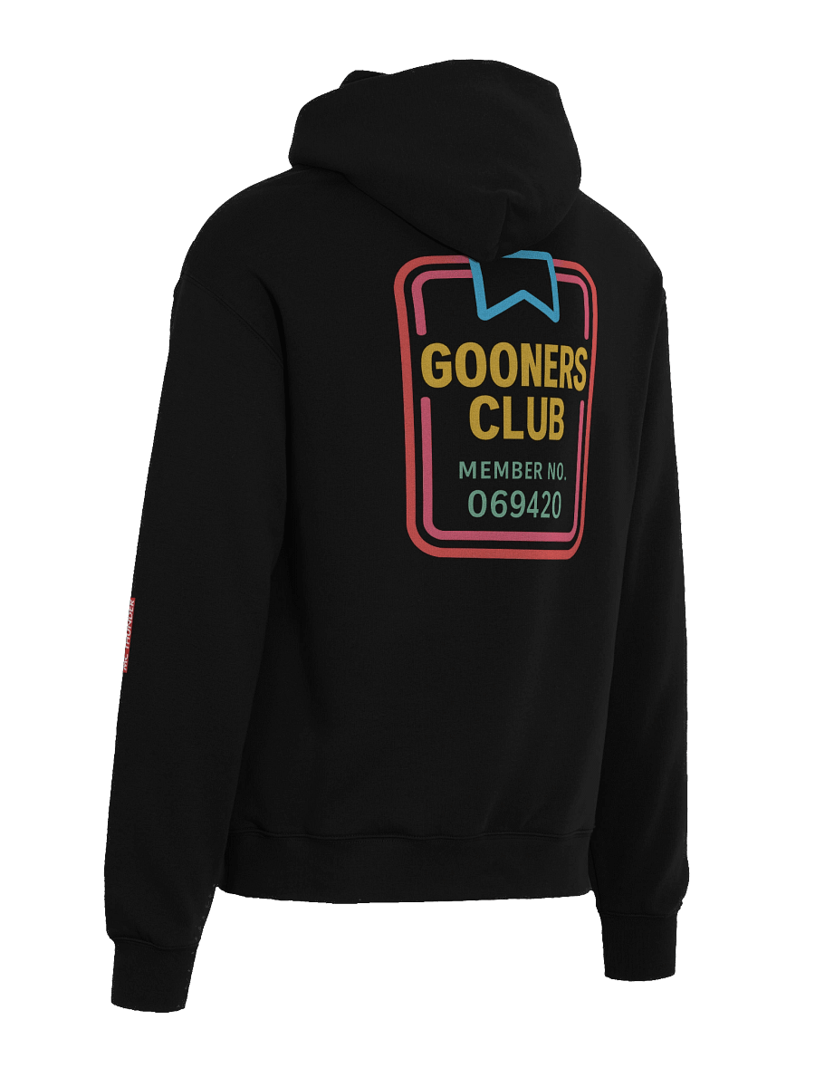 Gooners Club Member Hoodie (pull over, stringless) product image (6)