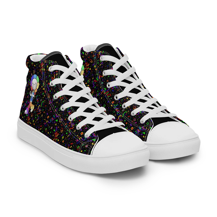 Black Arcade and White Chibi Flower Sneakers product image (47)