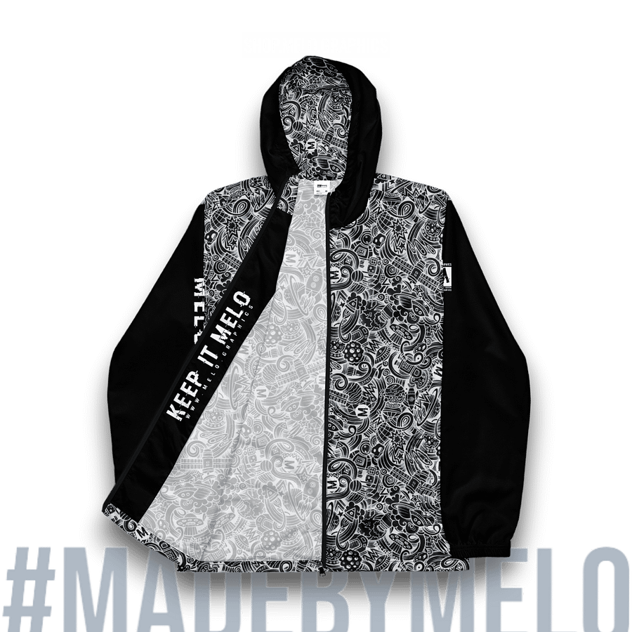 Dark Space Scribble - Ultimate Windbreaker Jacket | #MadeByMELO product image (7)