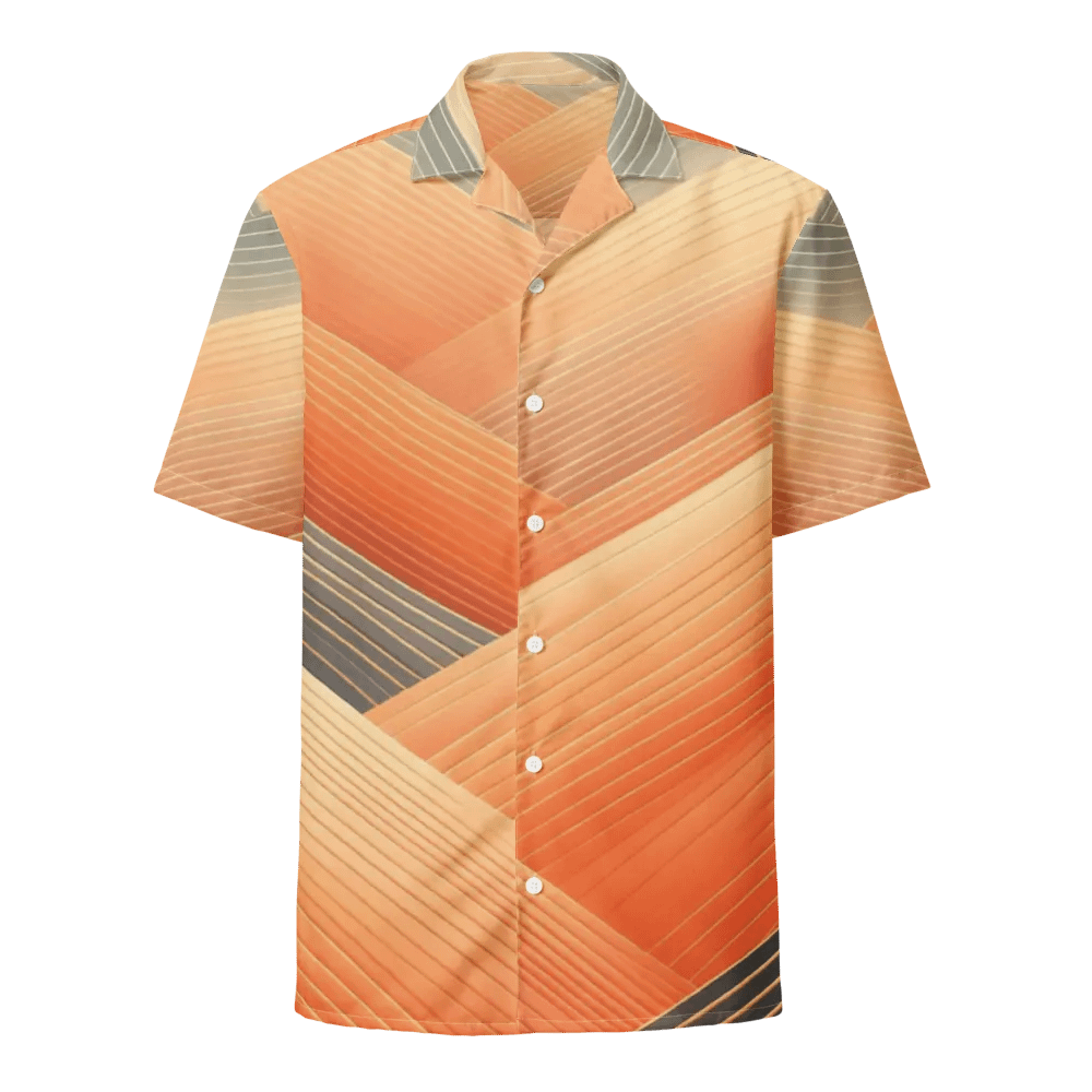 Men's Full-Print-7 Orange Hawaiian Shirt product image (1)