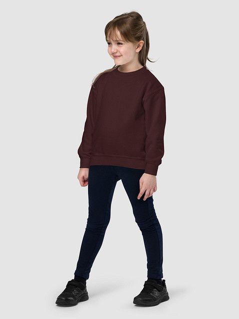 Photo showing Gildan Youth Crew Neck Sweatshirt