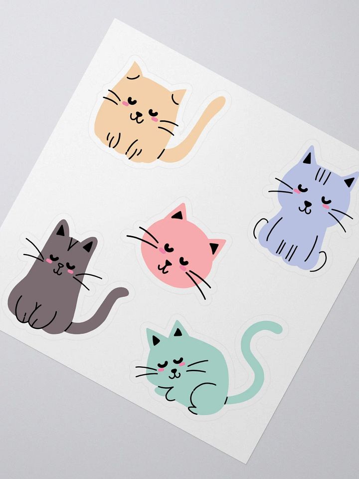 Whimsical Cats Sticker Set product image (2)