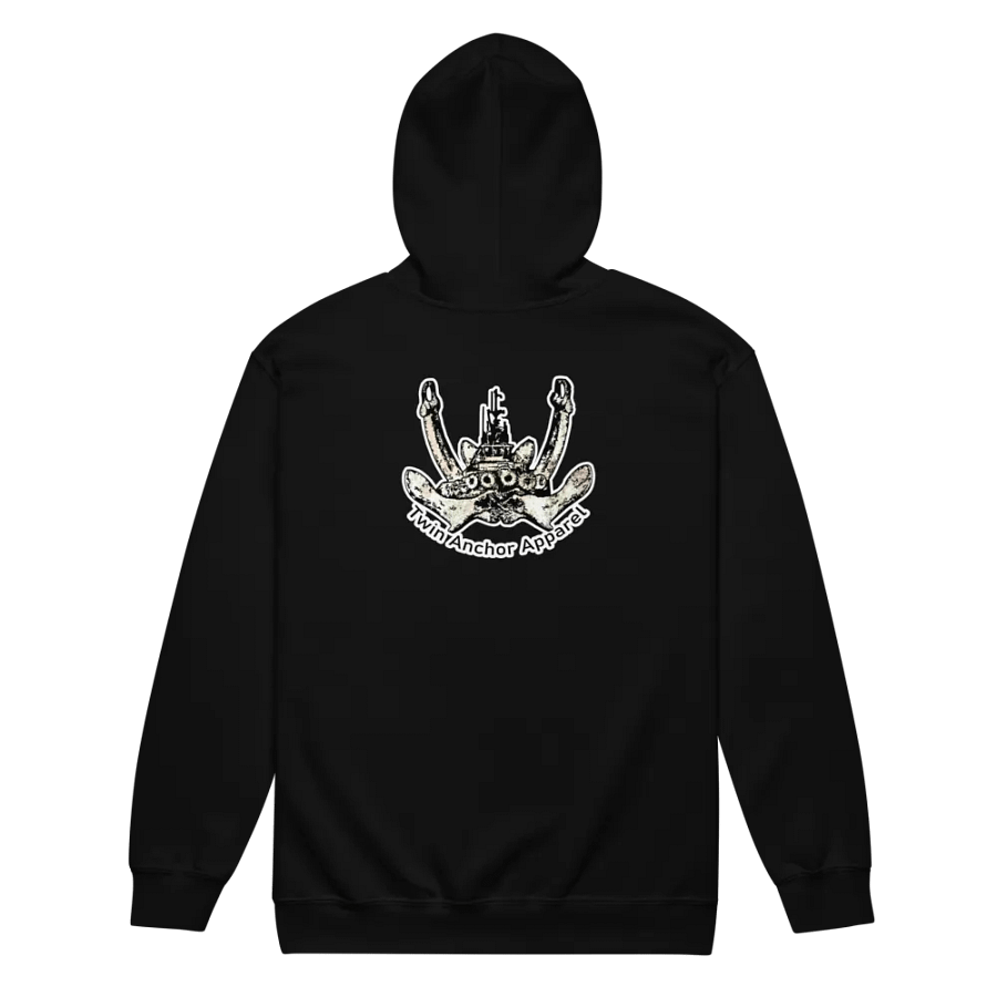 Twin Anchor Logo Zip Hoodie product image (7)
