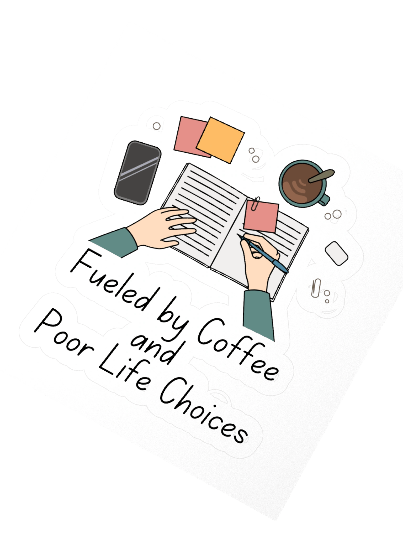 Fueled by Bad Decisions Sticker product image (3)