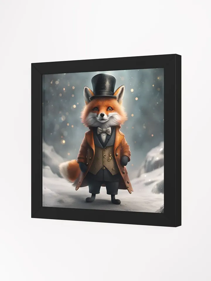 Framed Smart Dressed Fox Poster product image (2)