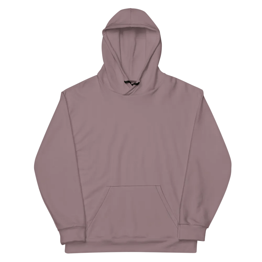 Plain Cool Purplish Brown Soft Summer Unisex Recycled Polyester Heavyweight Premium Hoodie by Treasure Pie product image (12)