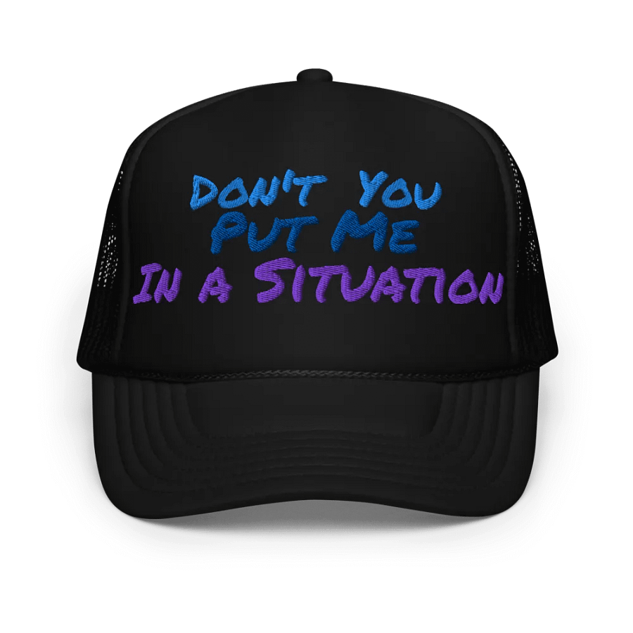 KC, Don't You Put Me In a Situation (bunny), Embroidered Trucker Cap product image (1)