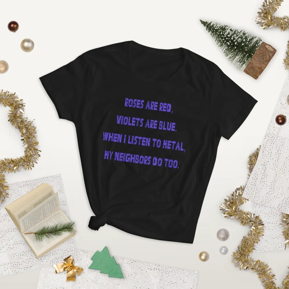 Roses Are Metal Fitted T-Shirt product image (16)