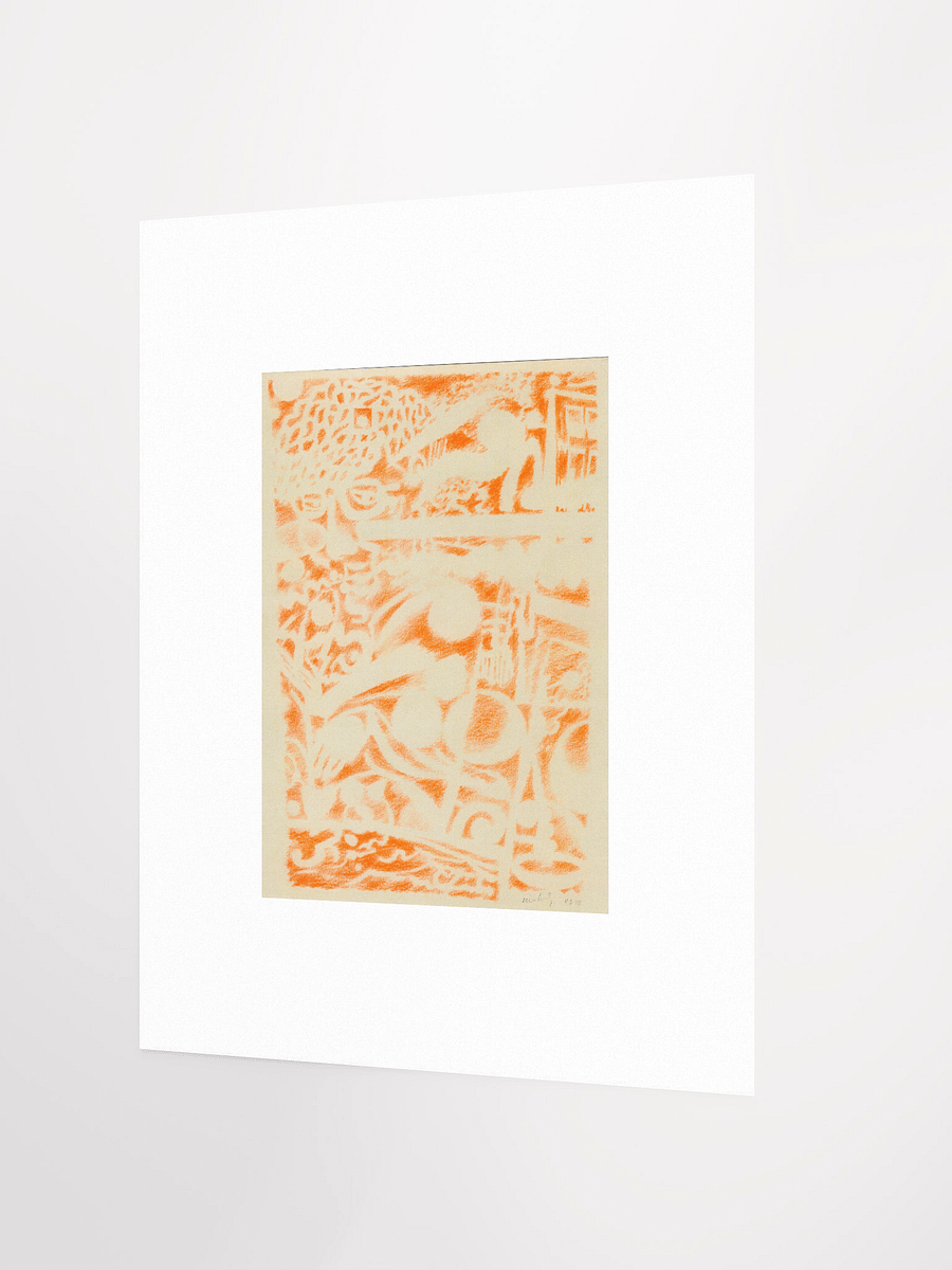 Woman Reading (orange) 11.8.90 Print product image (3)