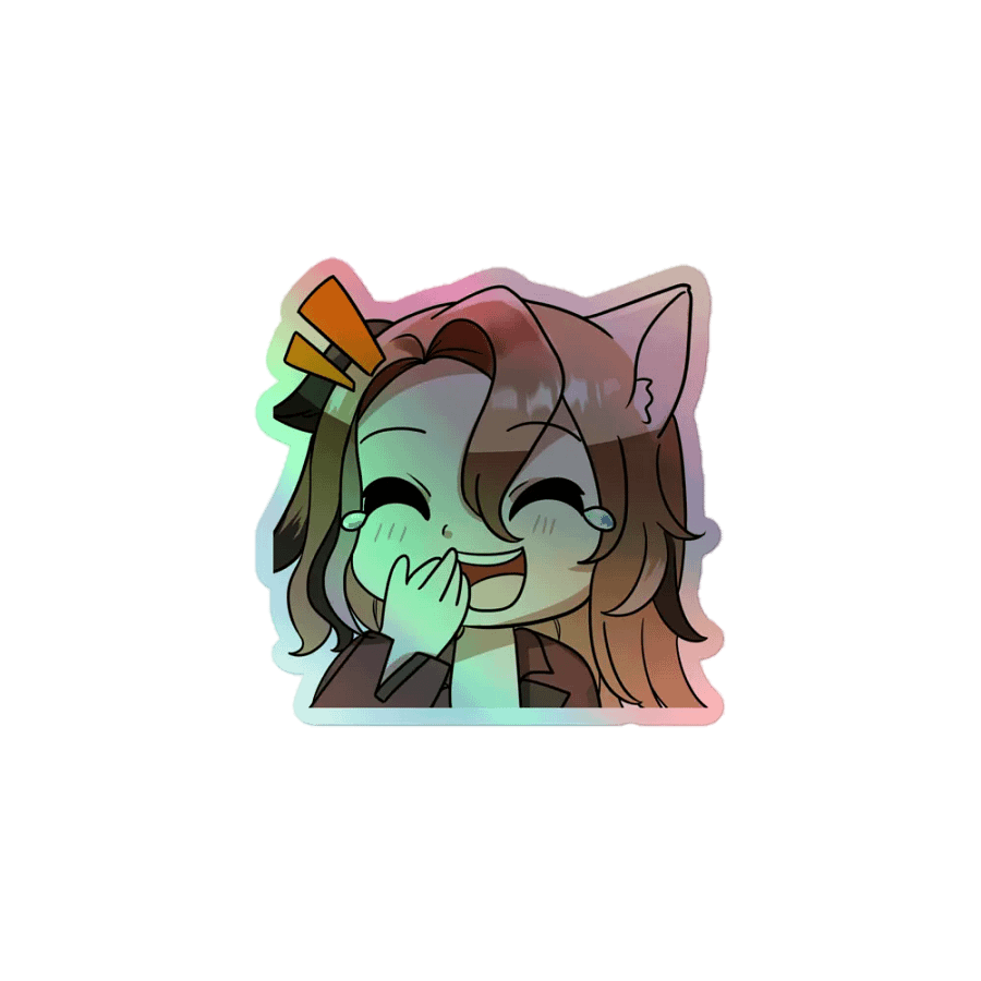 lawl emote holographic sticker product image (1)