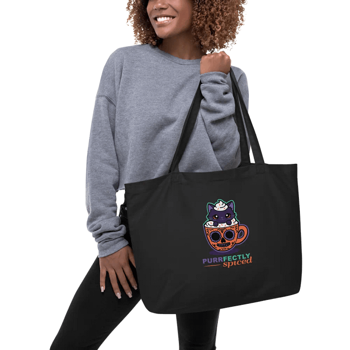 Purrfectly Spiced Organic Cotton Tote product image (2)