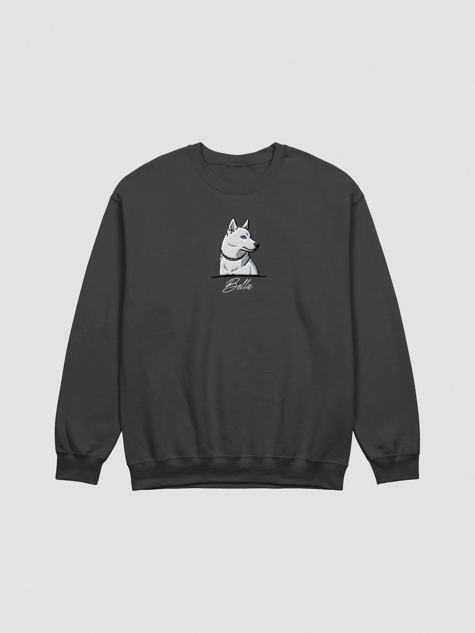 YOUR SIBERIAN HUSKY! / SWEATSHIRT WITH PERSONALIZED NAME / EMBROIDERED product image (2)