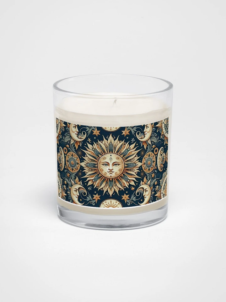 Soy Wax Candle In A Clear Glass Jar product image (1)