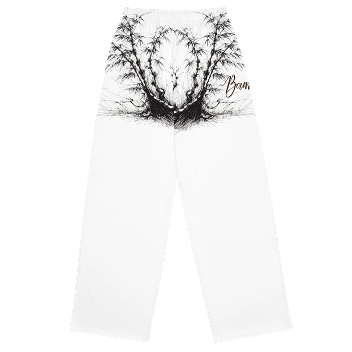 Bamboo Print Unisex Wide-Leg Pants product image (2)