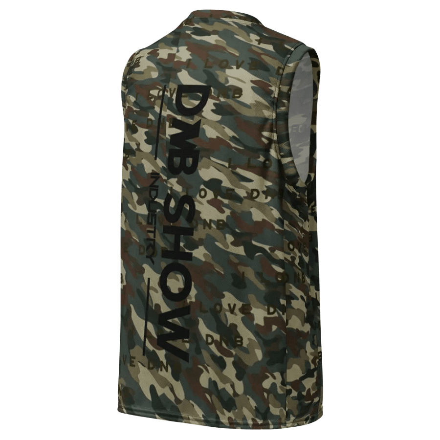 I Love DNB Camo Basketball Jersey product image (3)