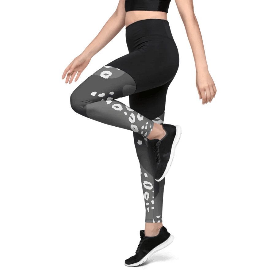 Grey Safari Chic Compression Leggings product image (9)