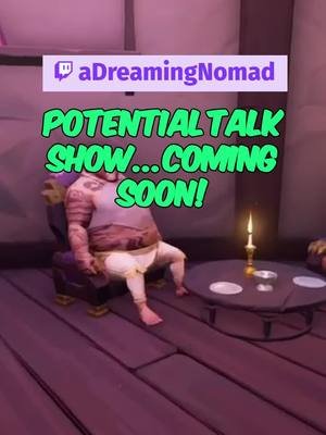 Found the perfect talkshow seat at Port Merrick to wrap up stream 🎤⚓ #SeaOfThieves #DADSPirates #TalkShowOnTheSeas