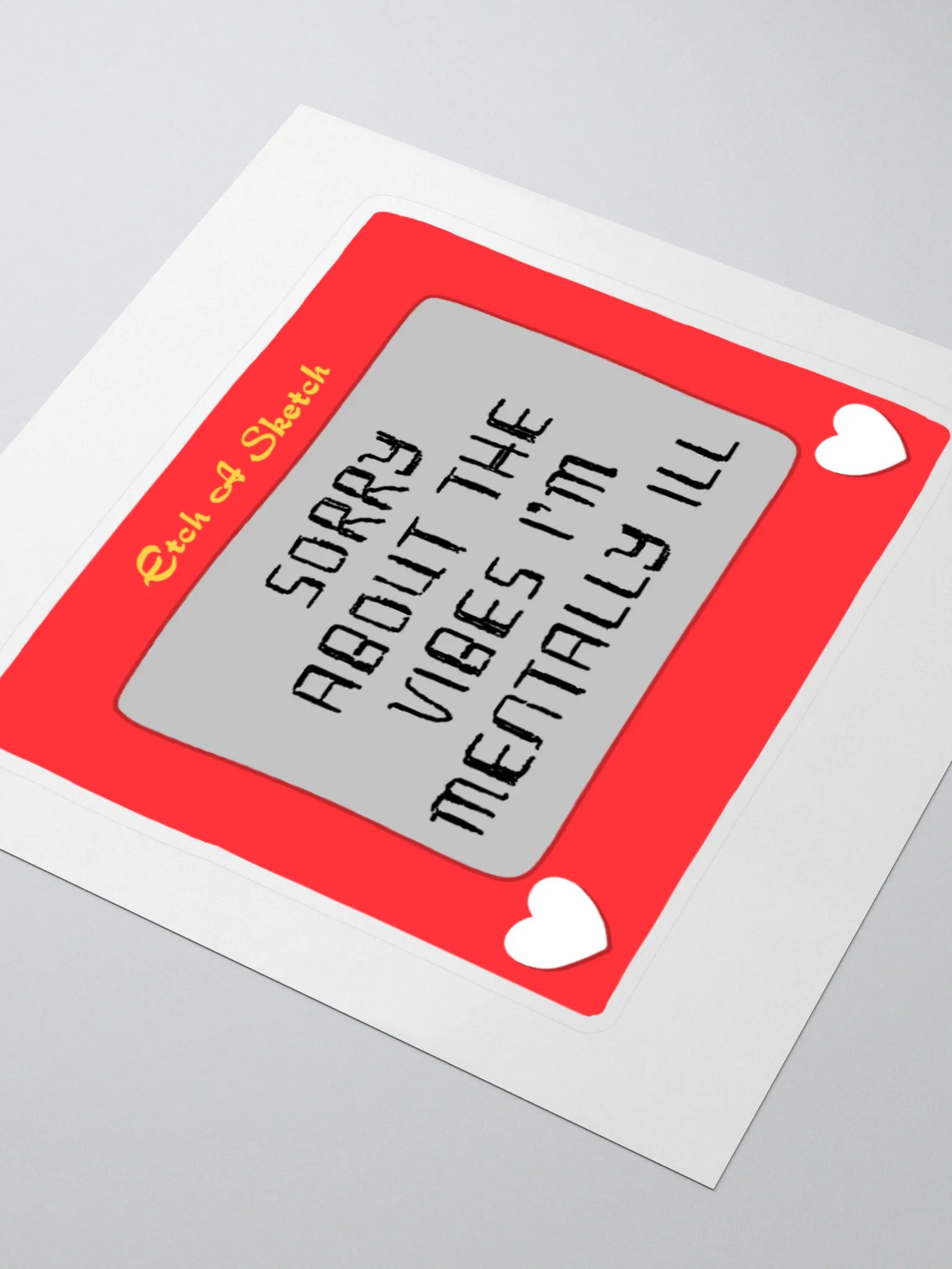Etch A Sketch Vibes Sticker product image (3)