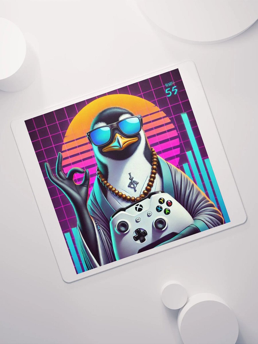 Retro Penguin Gaming Mouse Pad product image (7)