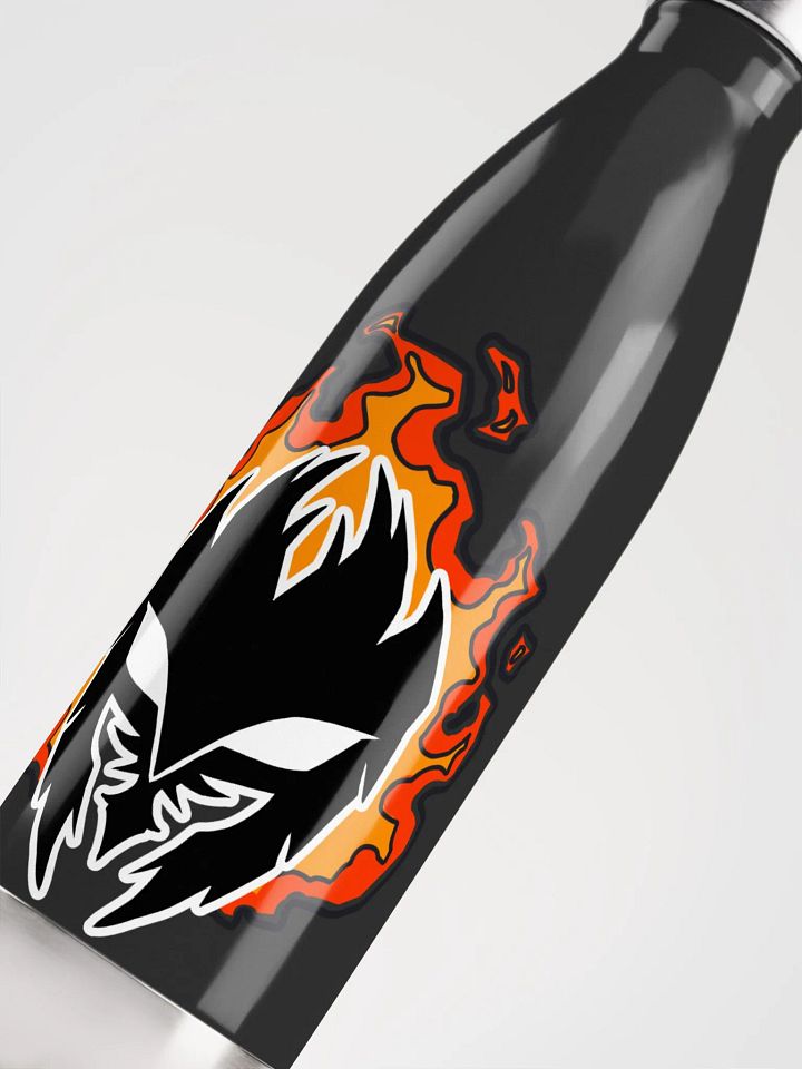 Mask Icon v2 (Black) Stainless Steel Water Bottle product image (1)