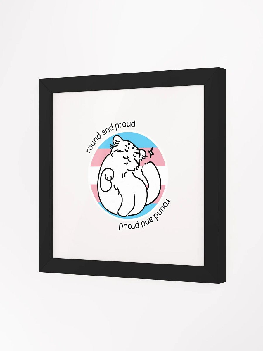 Round and Proud Manul Transgender Version - Framed Print product image (5)