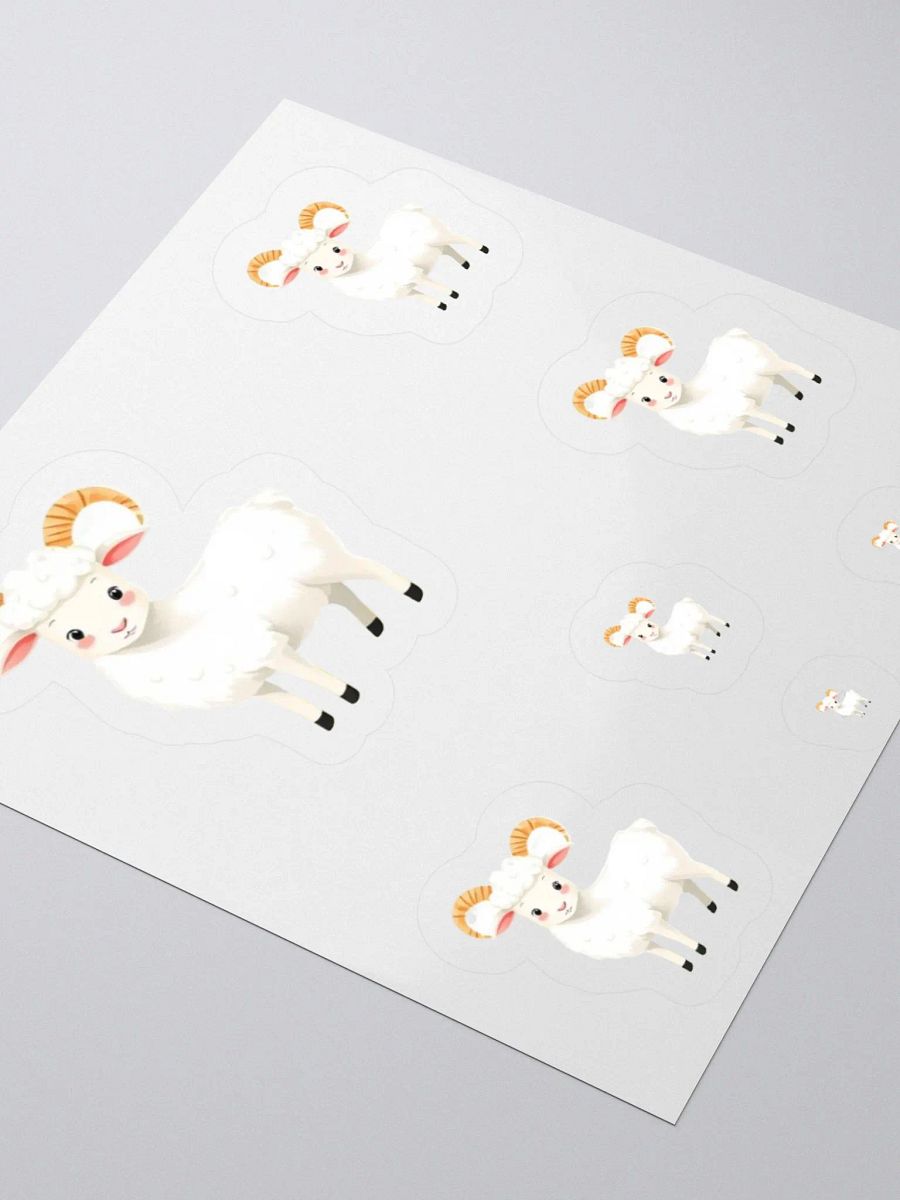 Cheerful Goat Kiss Cut Stickers product image (3)